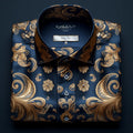 Men's Light Luxury Business Striped Print Shirt