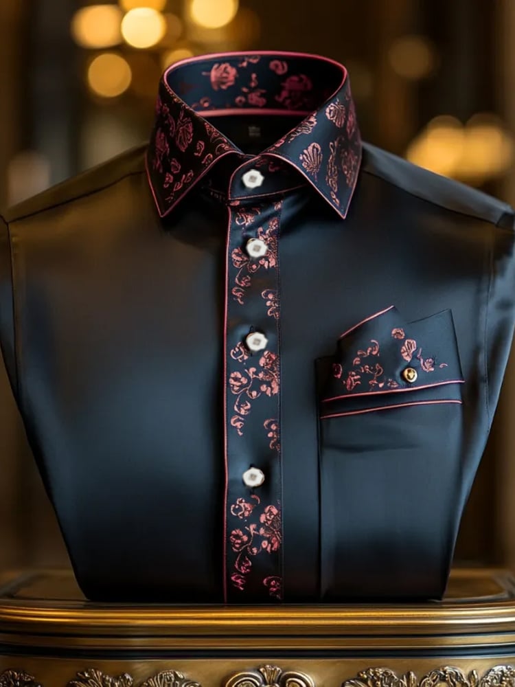Men's Silk Long Sleeve Shirt