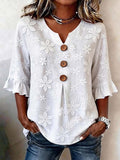 Women'S Casual Lace-Up Top